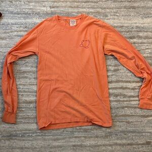 Orange Long Sleeve Men's Shirt